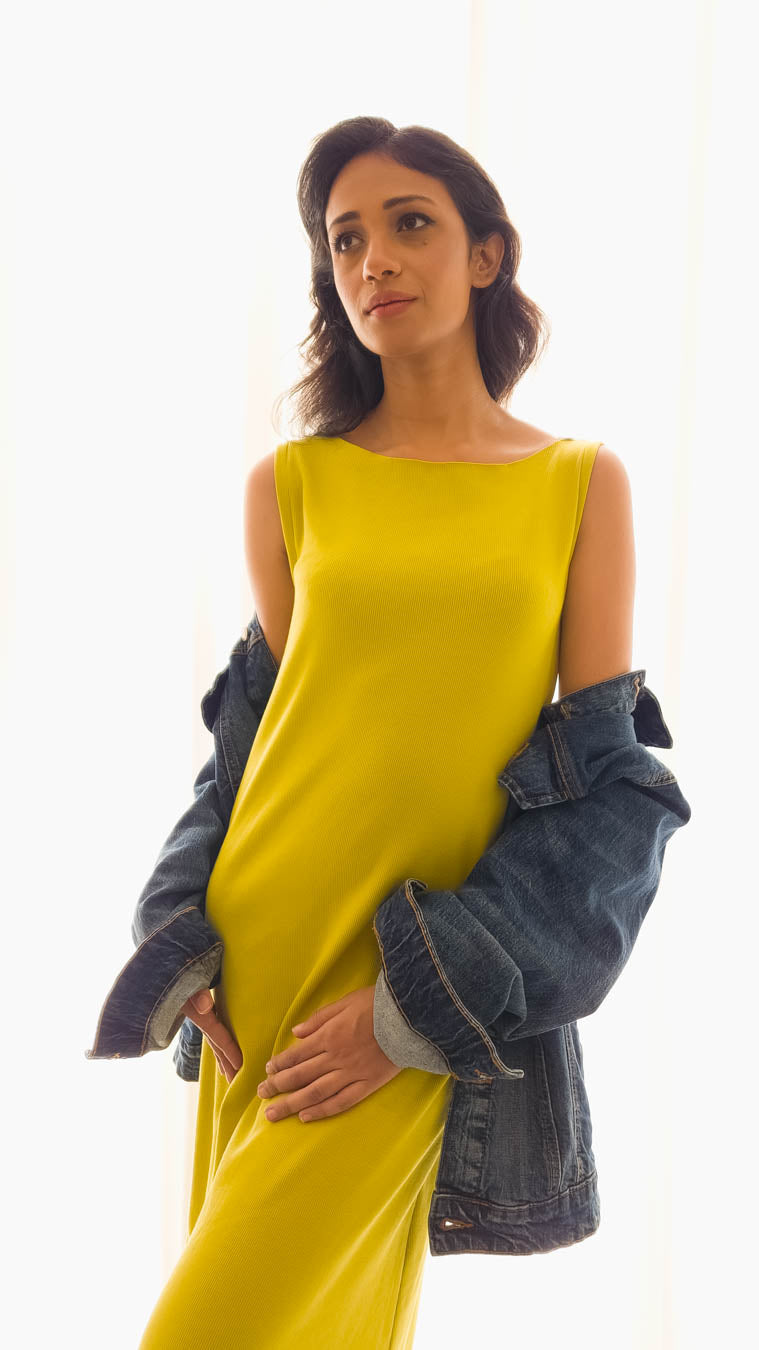 Maya Dress in Lime