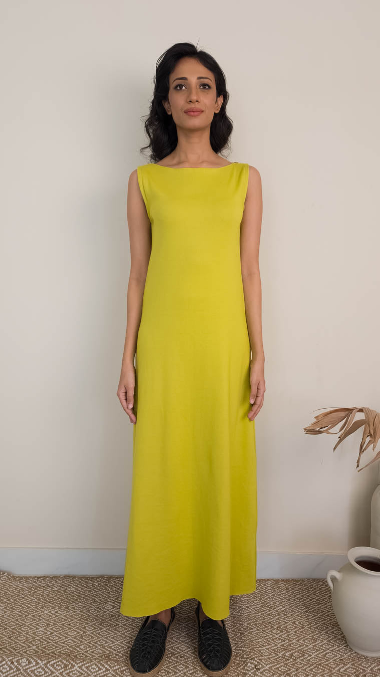 Maya Dress in Lime