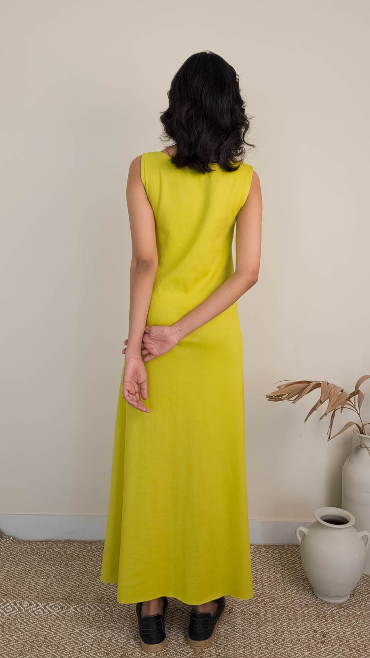 Maya Dress in Lime