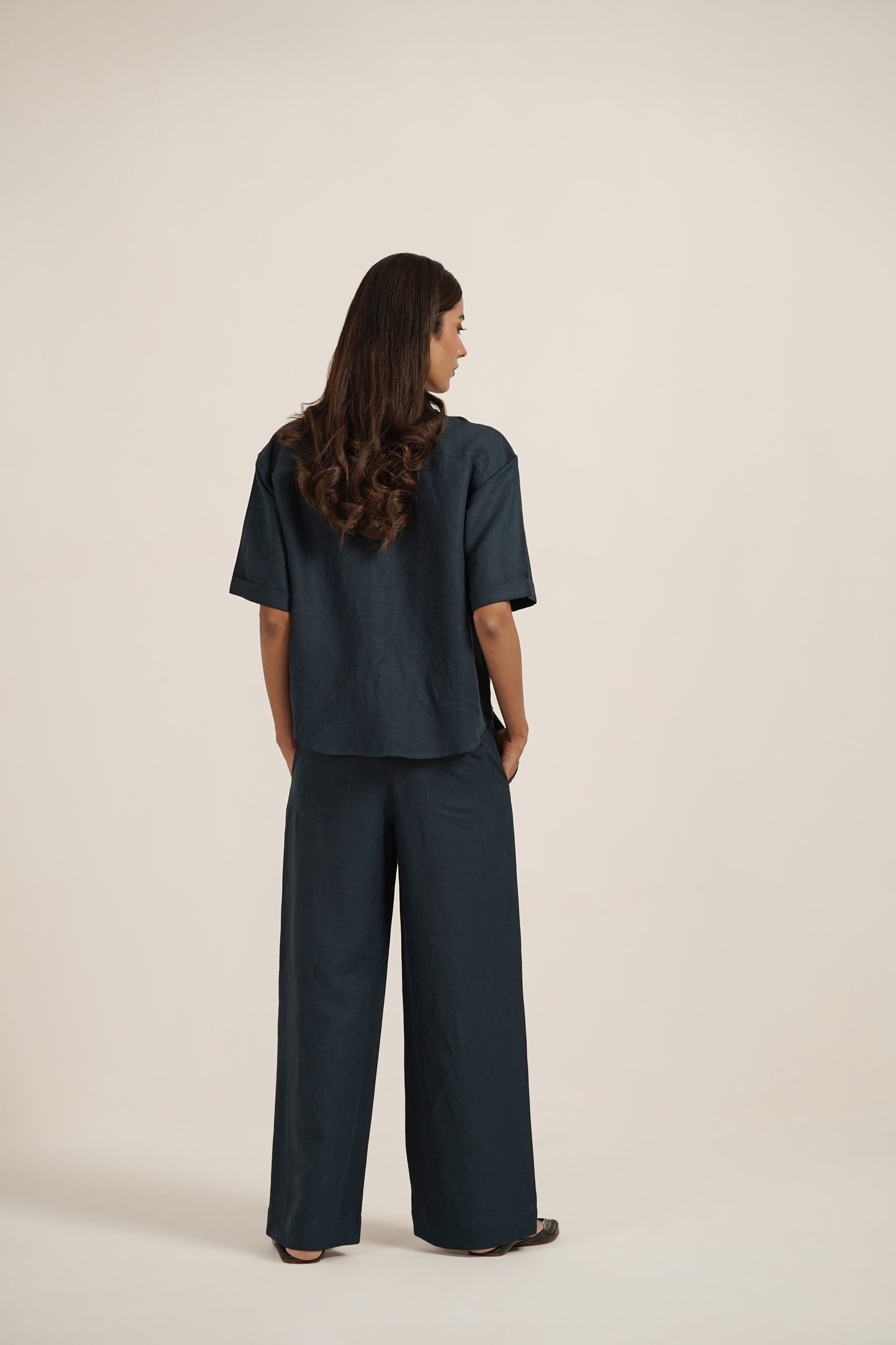 Imani Sapphire Linen Co-ord Set