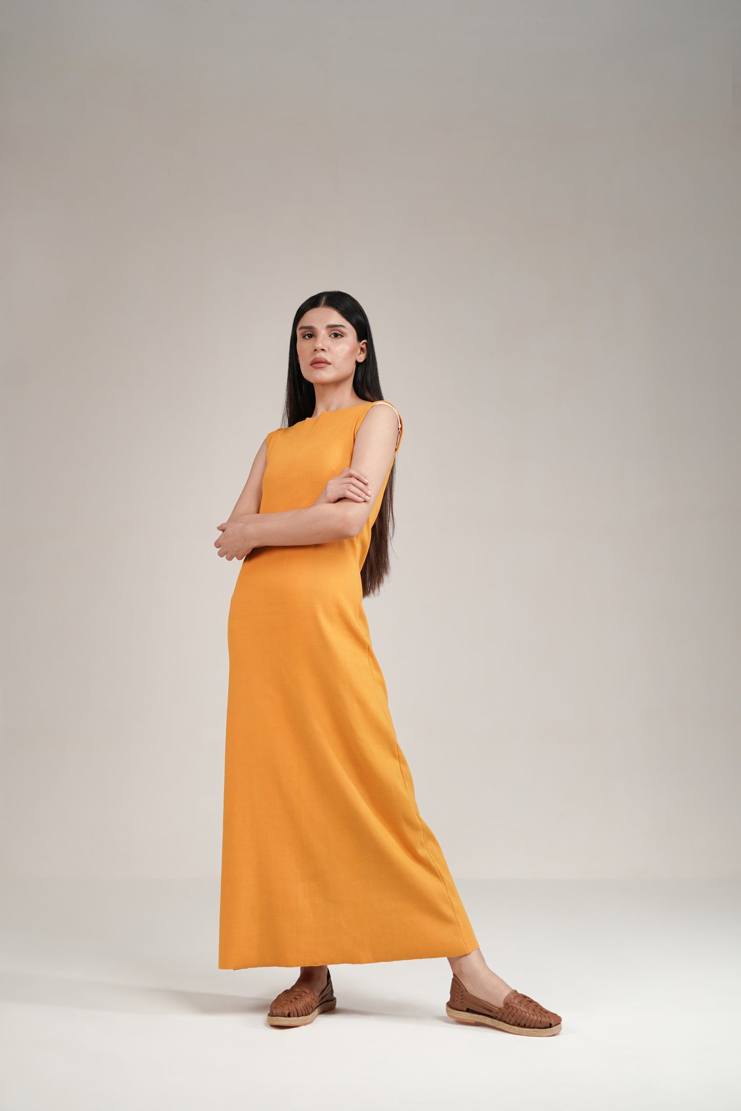 Maya Dress in Marigold