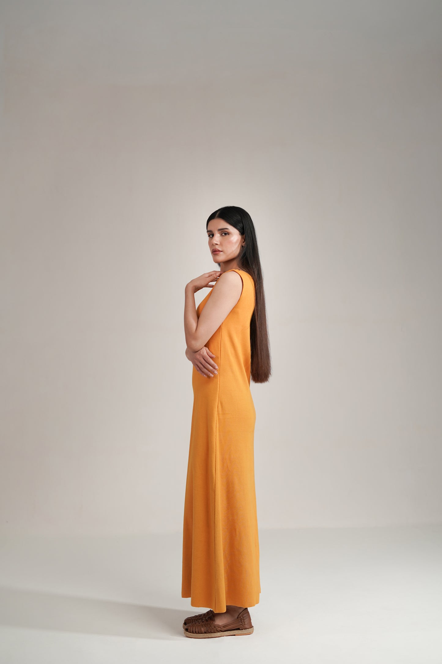 Maya Dress in Marigold