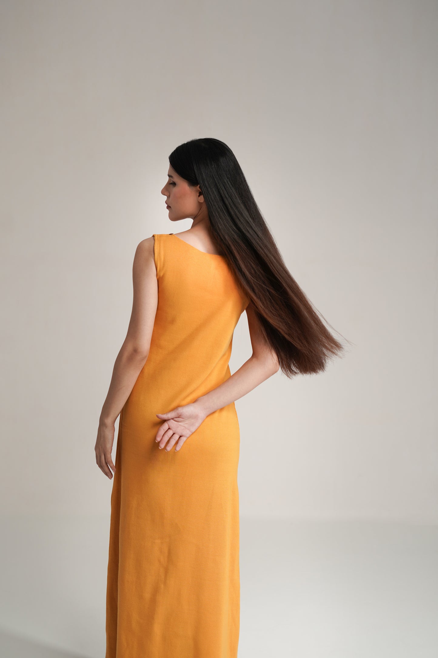 Maya Dress in Marigold