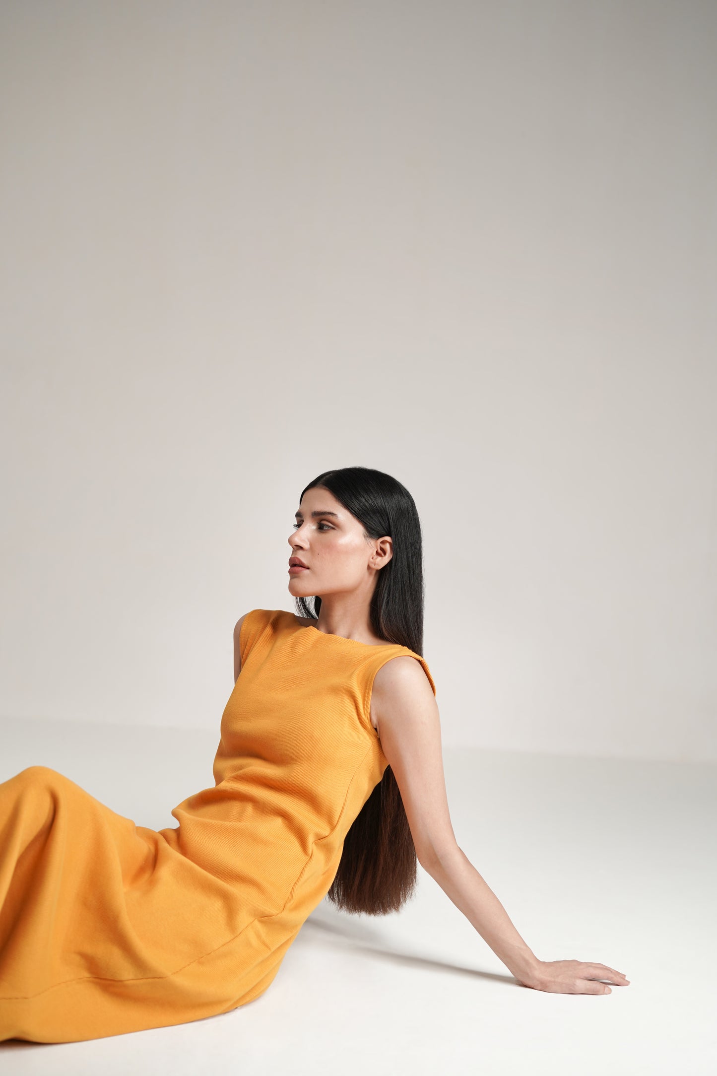 Maya Dress in Marigold