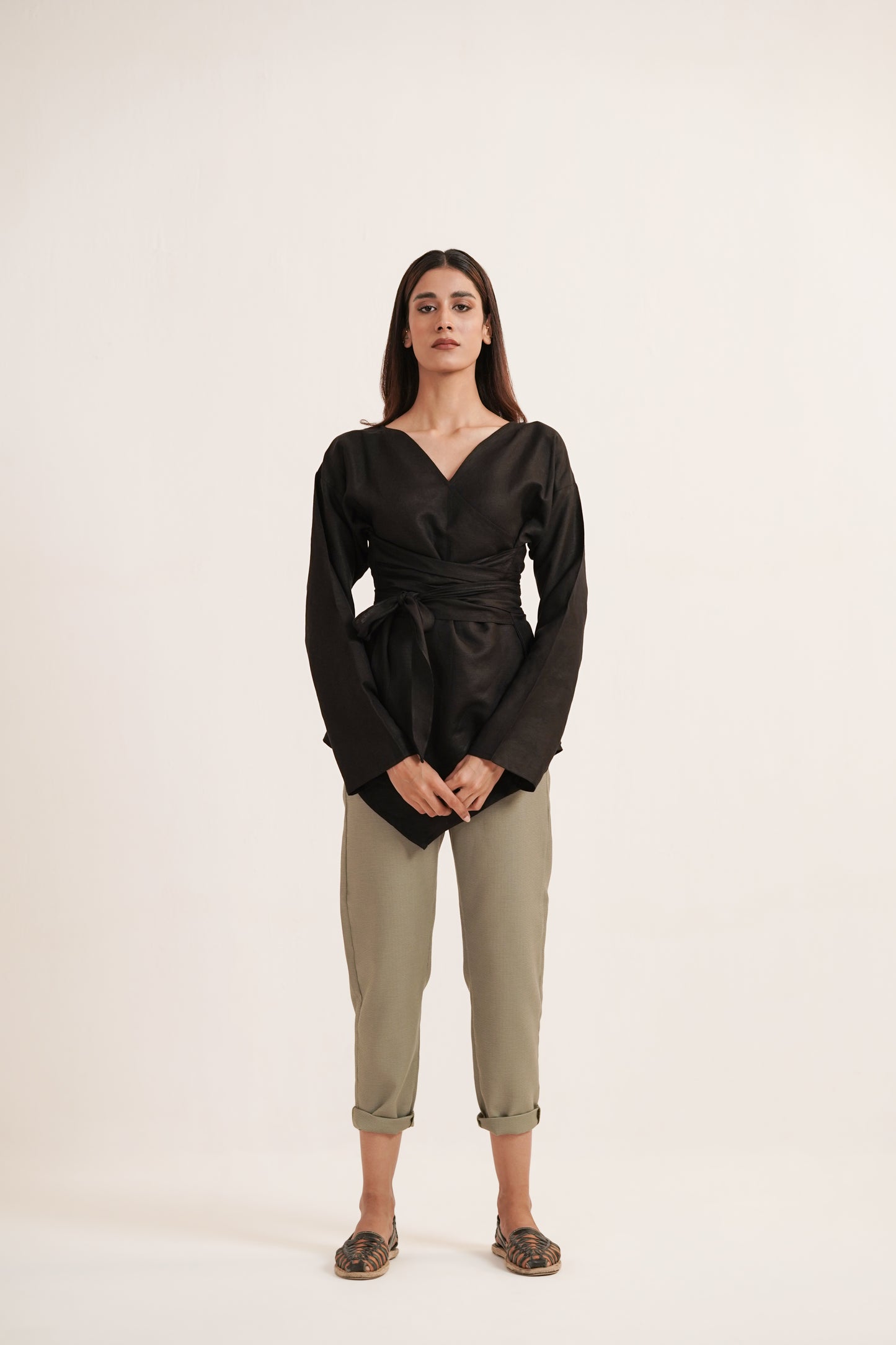 Ari Army Green Cotton Pants