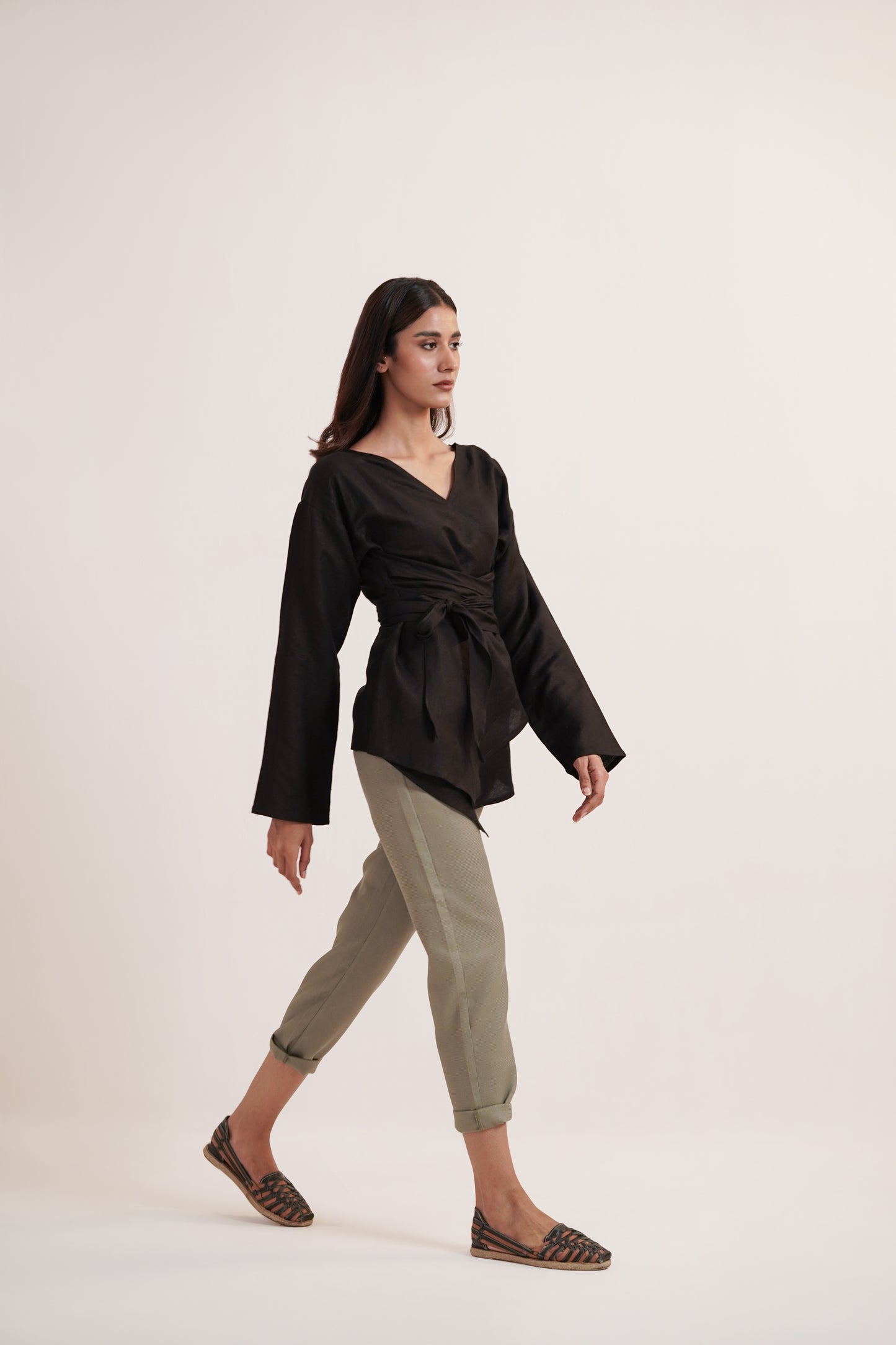 Ari Army Green Cotton Pants