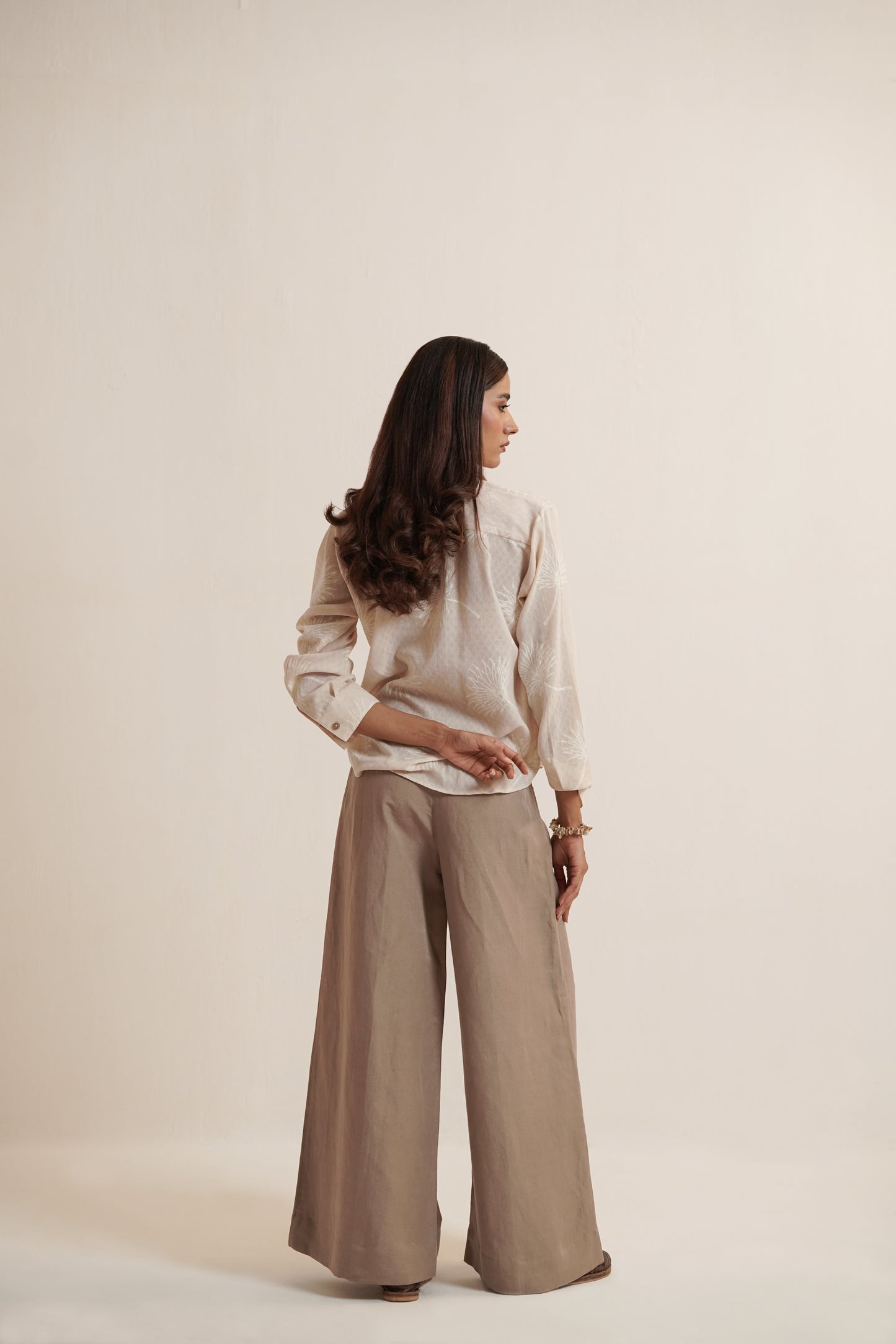 Nami Beige Linen Pants