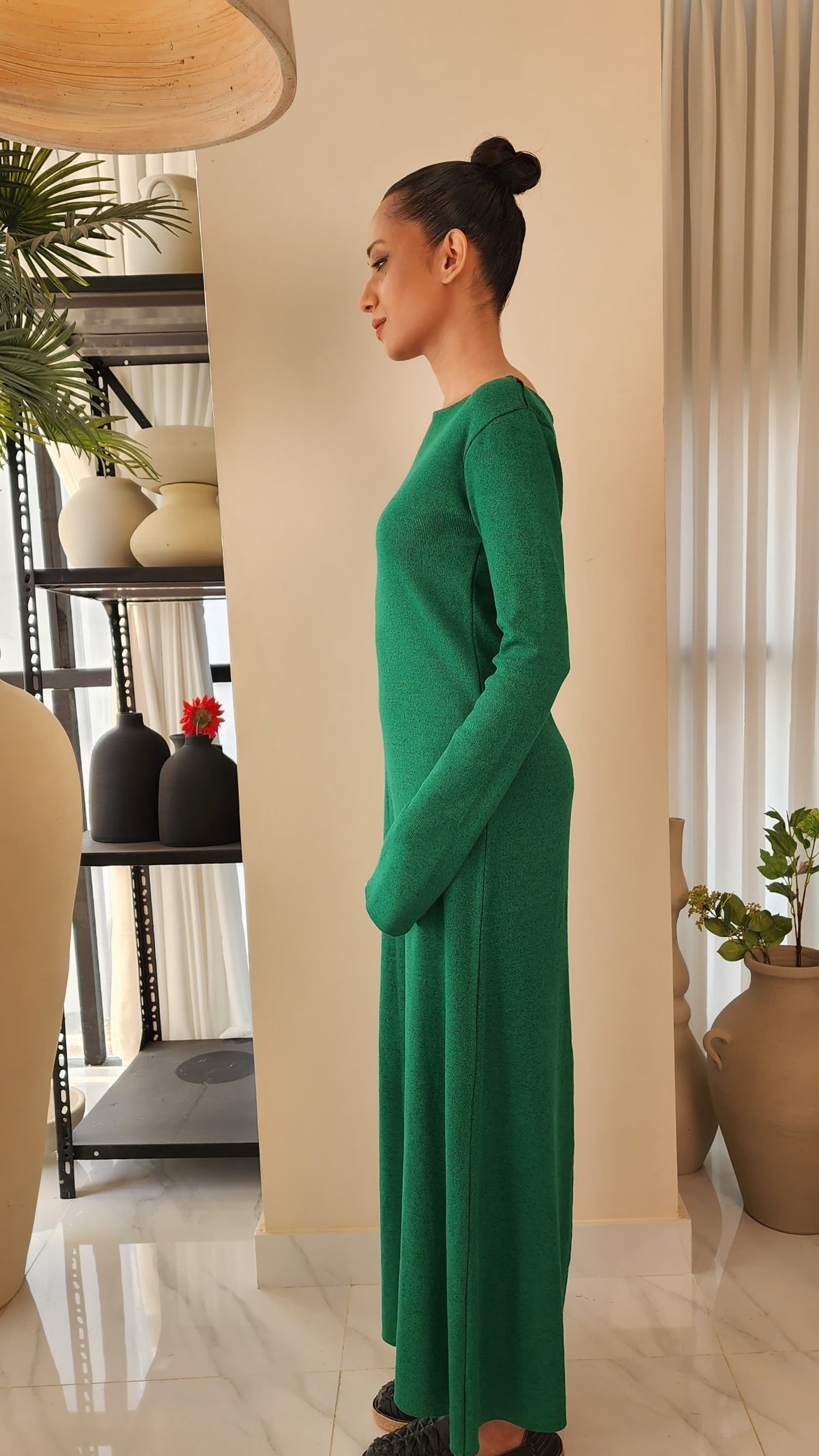 Zuri Dress in Emerald