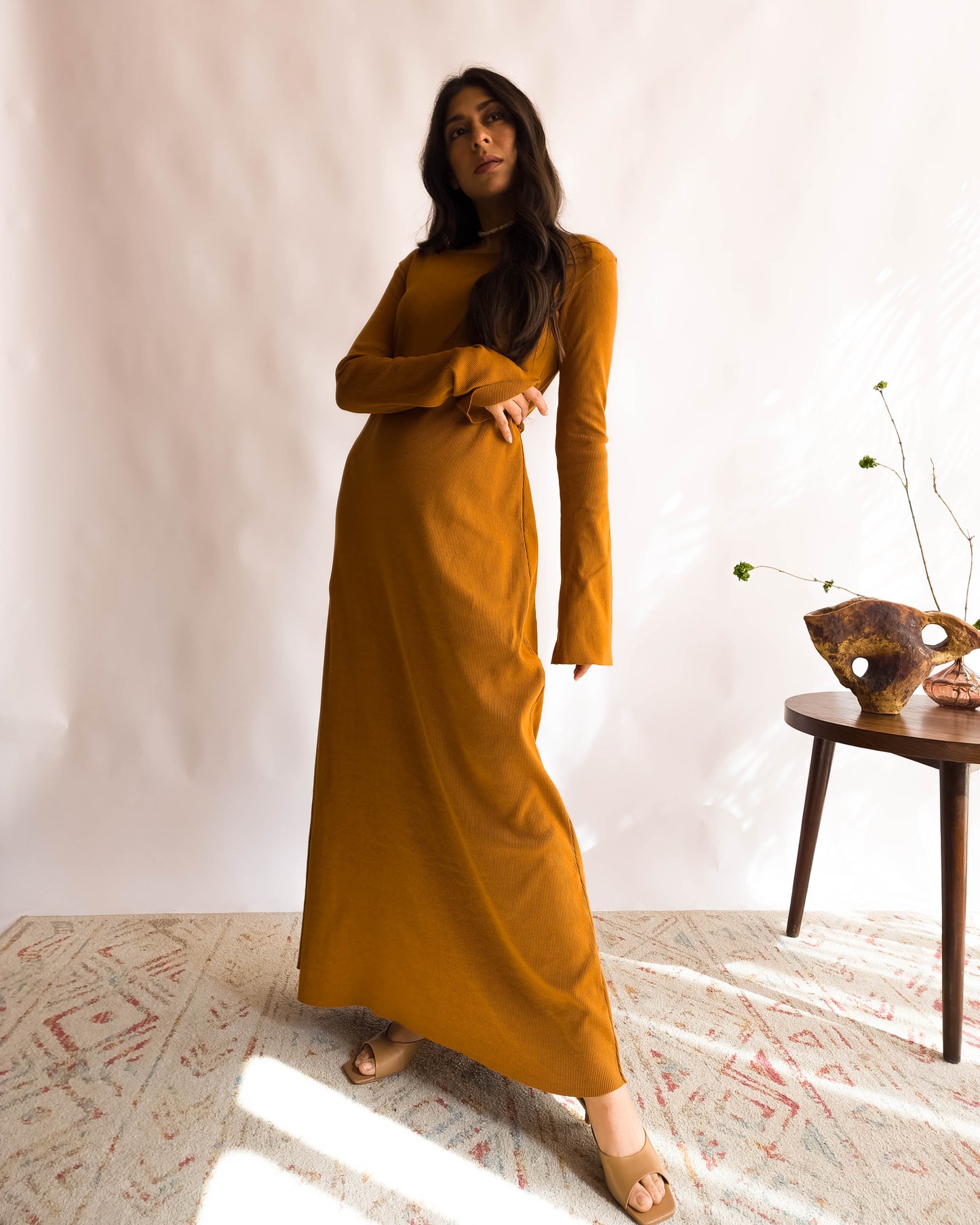 Zuri Dress in Ochre