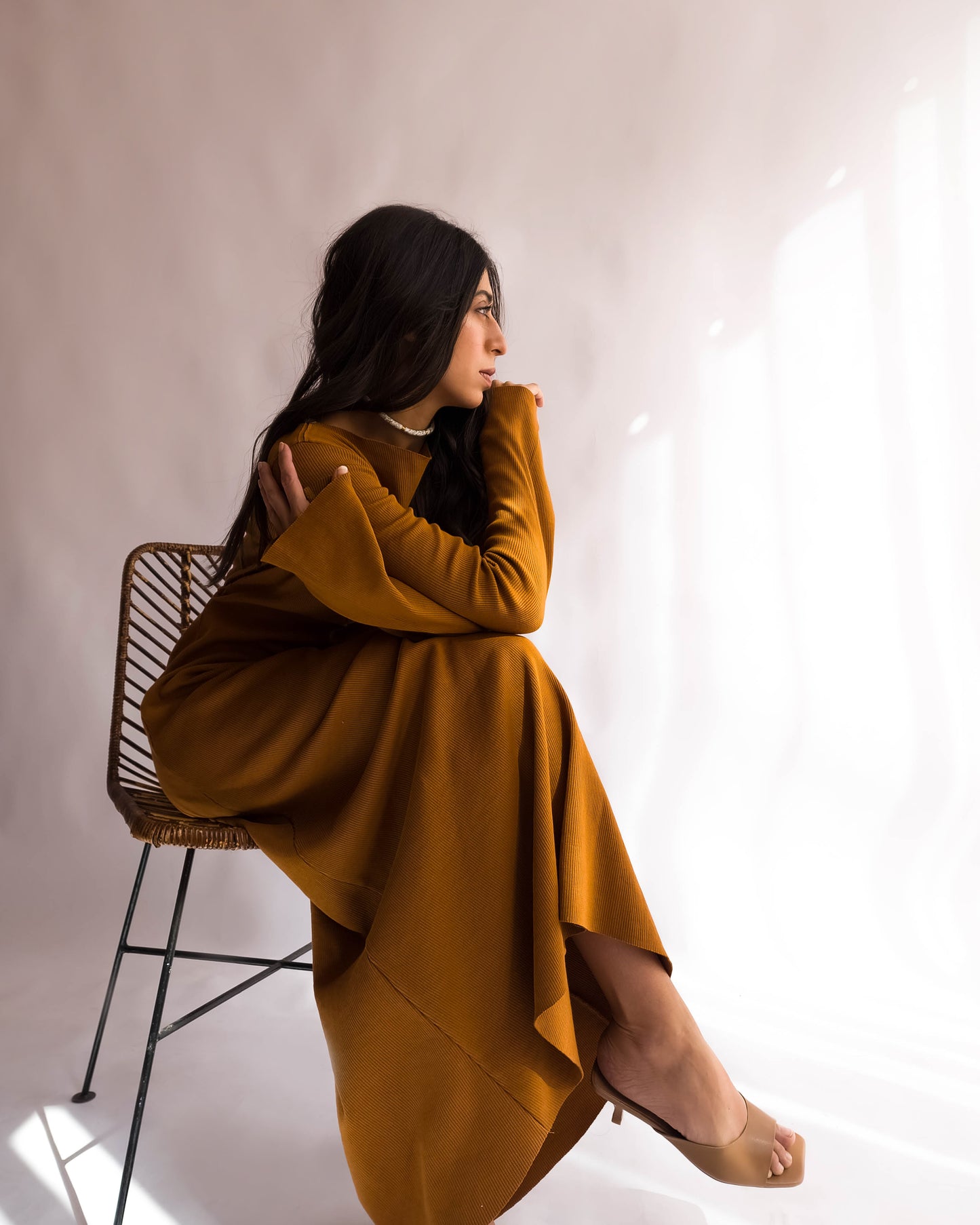 Zuri Dress in Ochre